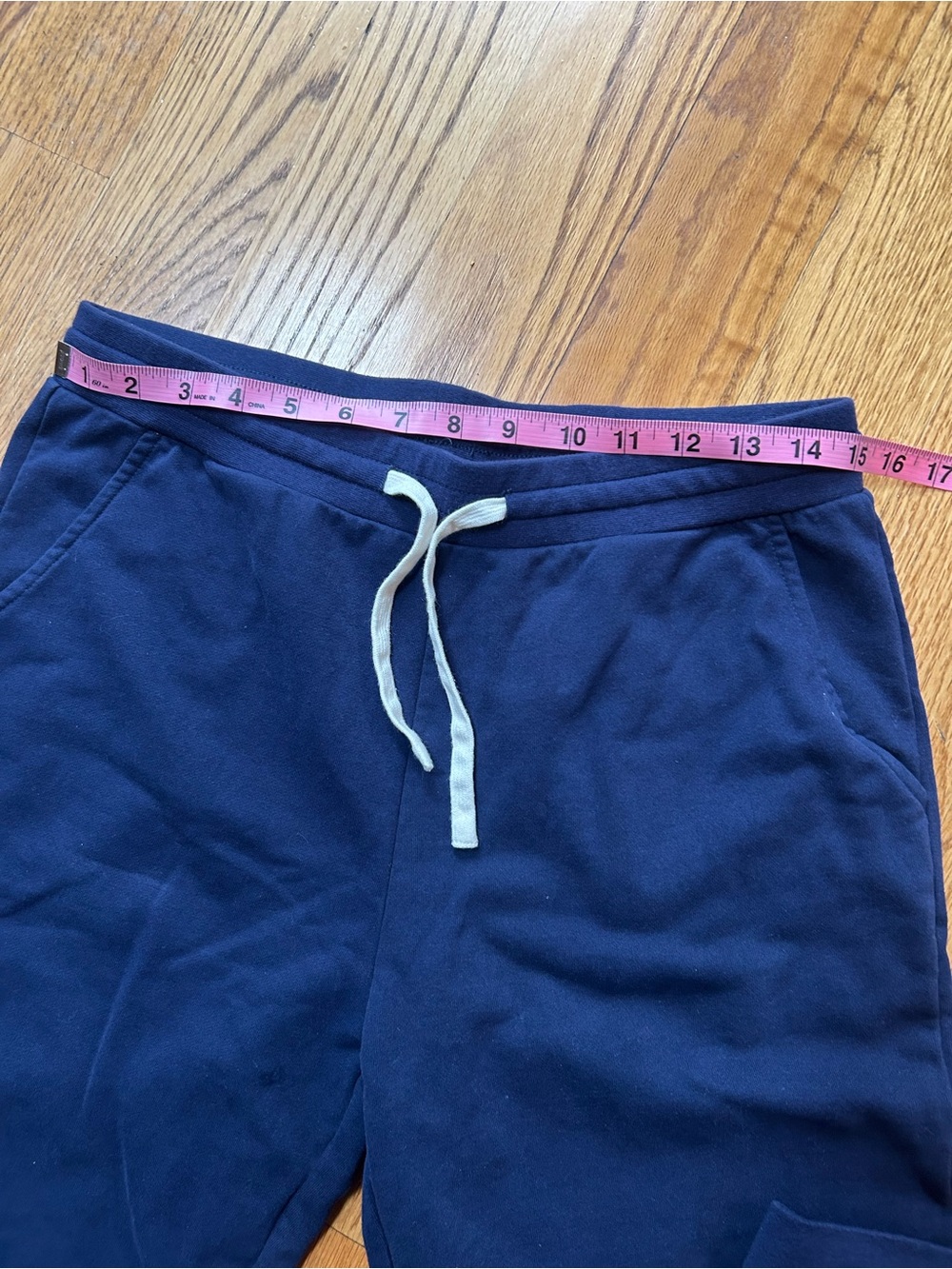 Navy Drawstring Joggers - Picture 4 of 6